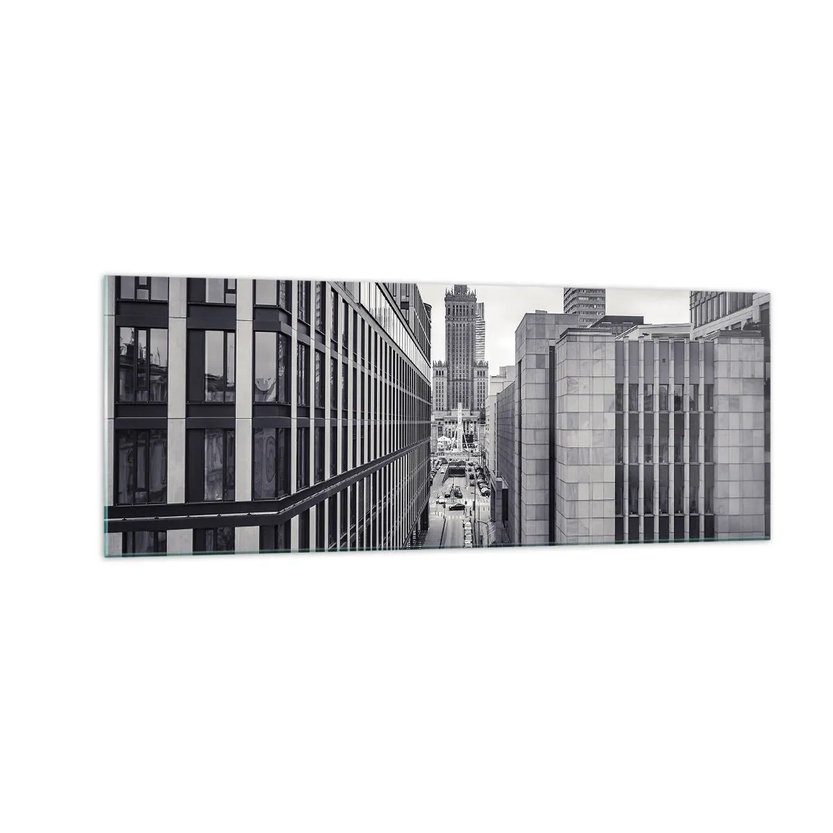 Billede på glas - Warszawa dalen - 140x50 cm