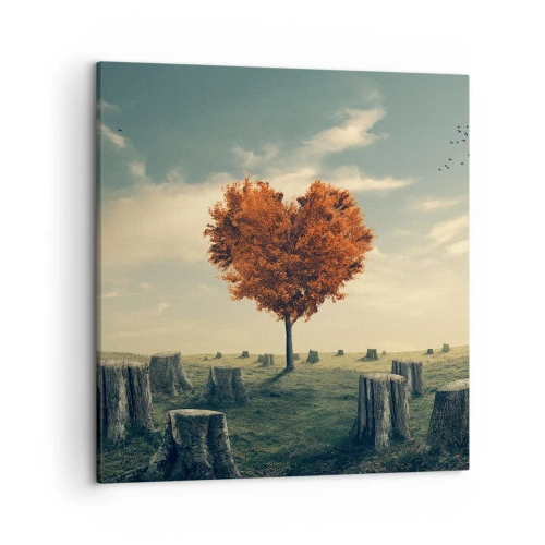 Lærredstryk - Billede på lærred - Der er stadig håb - 50x50 cm