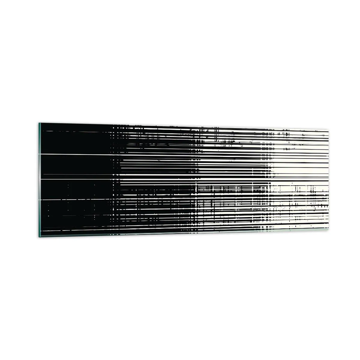 Billede på glas - Bølger og vibrationer - 90x30 cm
