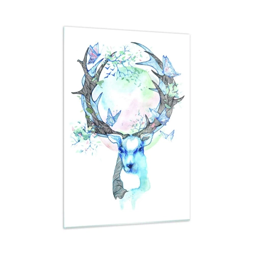 Billede på glas - Naturens styrke og følsomhed - 50x70 cm