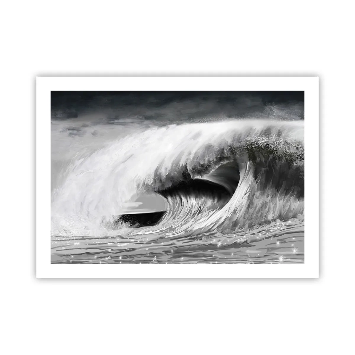Plakat - Havets vrede - 70x50 cm