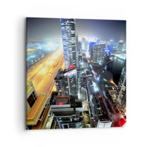 Lærredstryk - Billede på lærred - Et mirakel i ørkenen - 70x70 cm