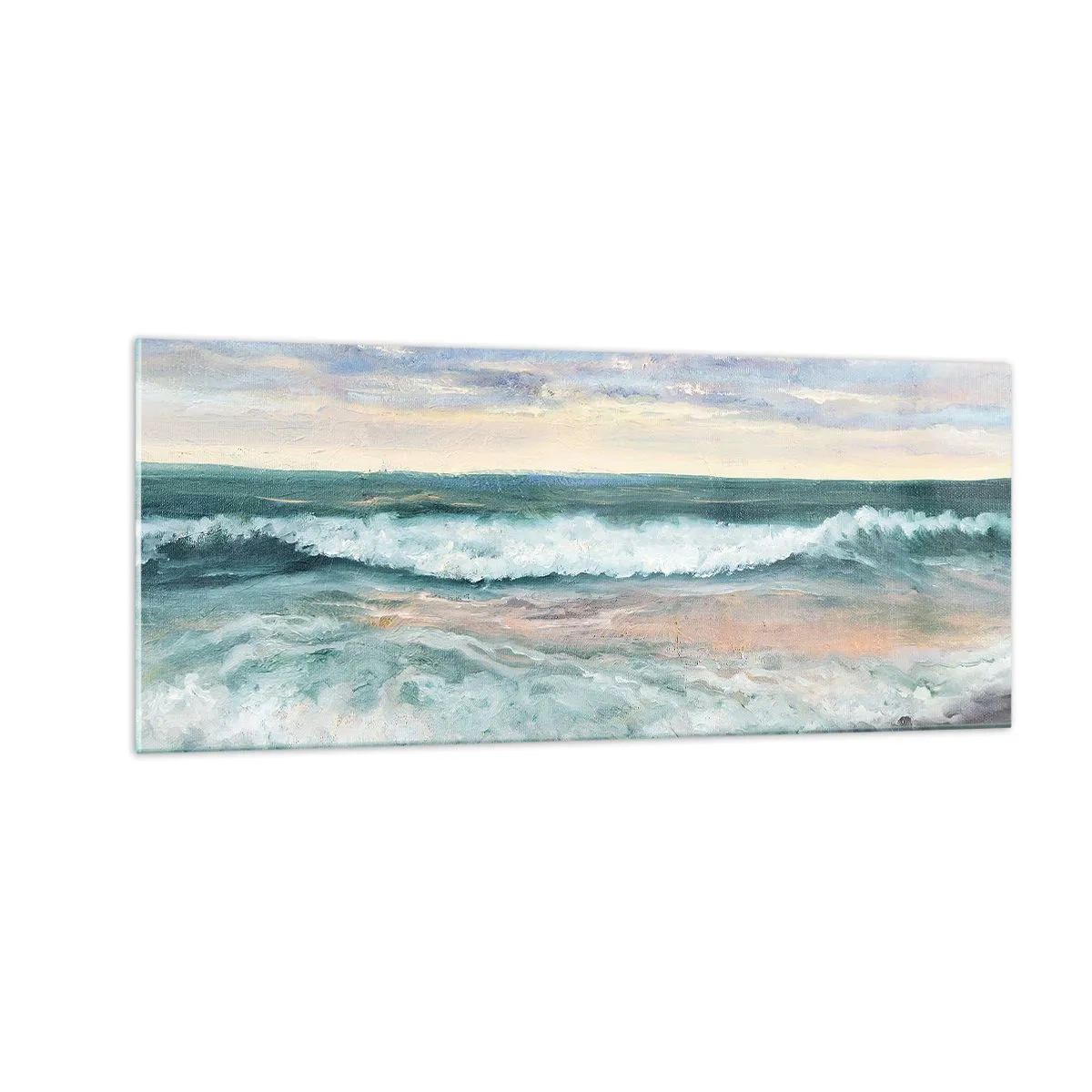 Billede på glas - Her vil du glatte din sjæl - 100x40 cm