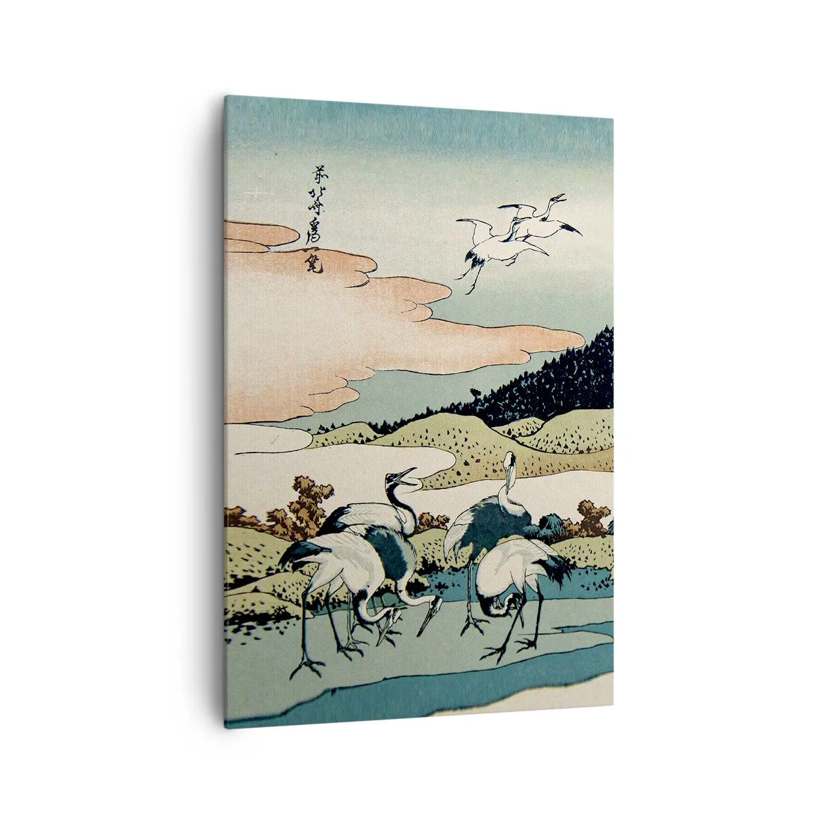 Lærredstryk - Billede på lærred - I japansk ånd - 70x100 cm