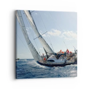 Lærredstryk - Billede på lærred - Må den bedste vinde - 30x30 cm