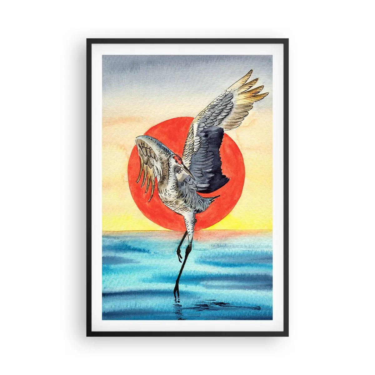 Plakat i sort ramme - Tid til at gå tilbage - 61x91 cm