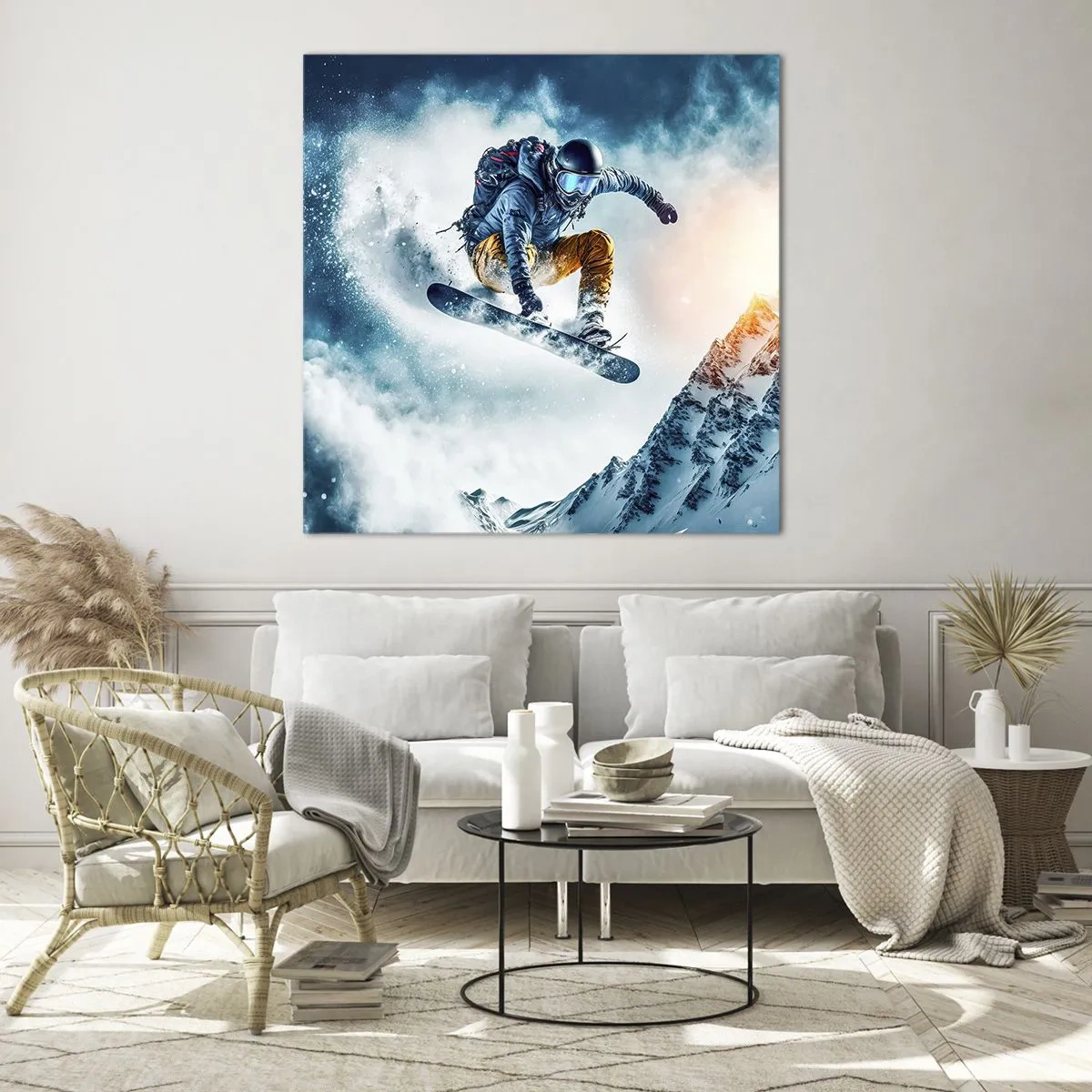 Billede på glas - Ekstreme følelser - 50x50 cm