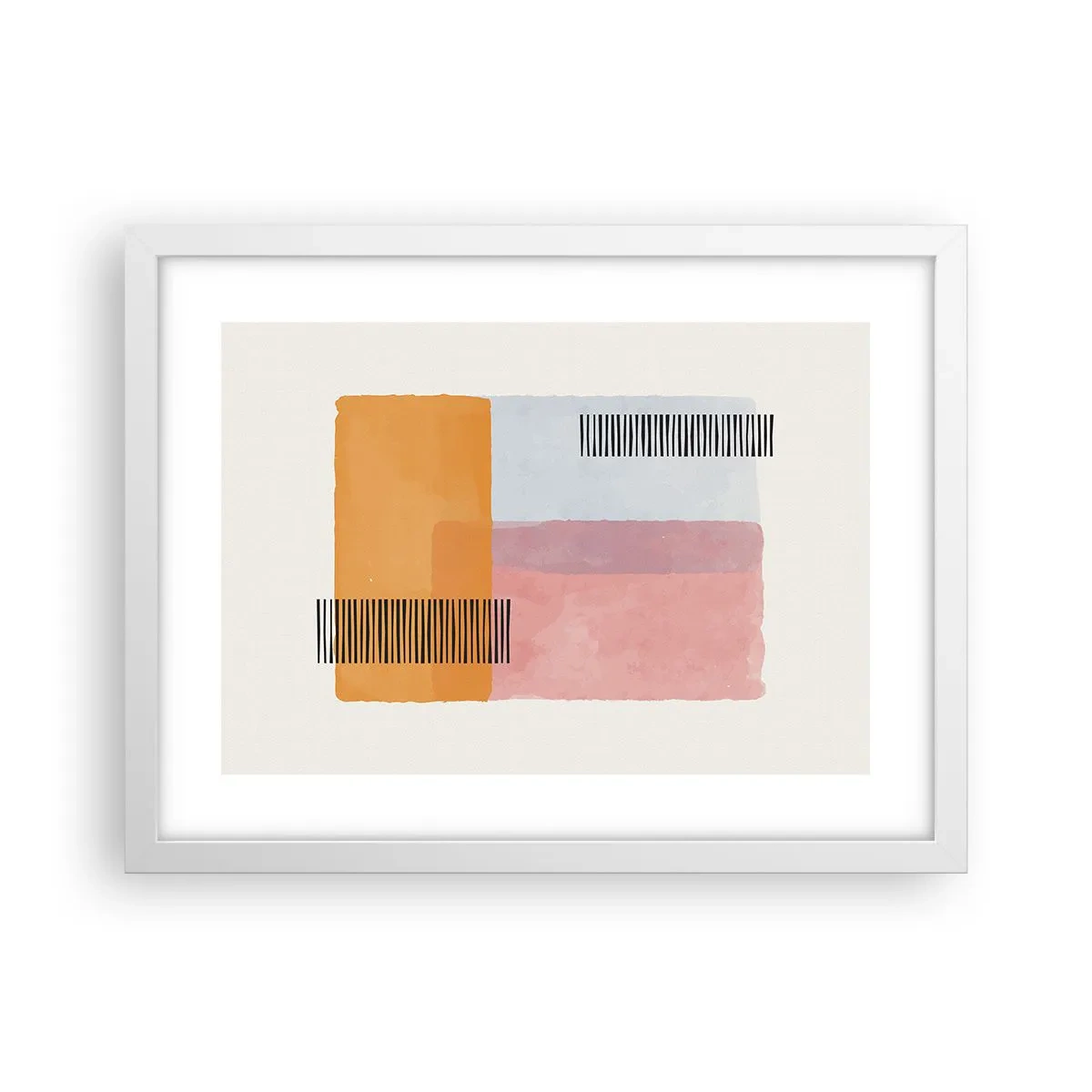 Plakat i hvid ramme - Fra hjørne til hjørne - 40x30 cm