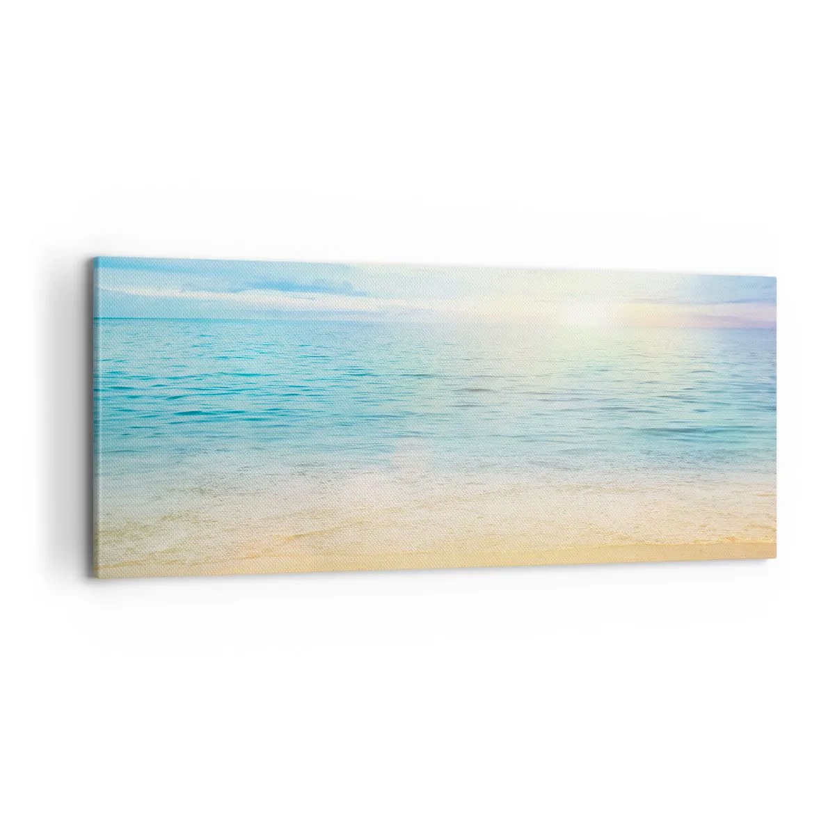 Lærredstryk - Billede på lærred - Det store blå - 100x40 cm