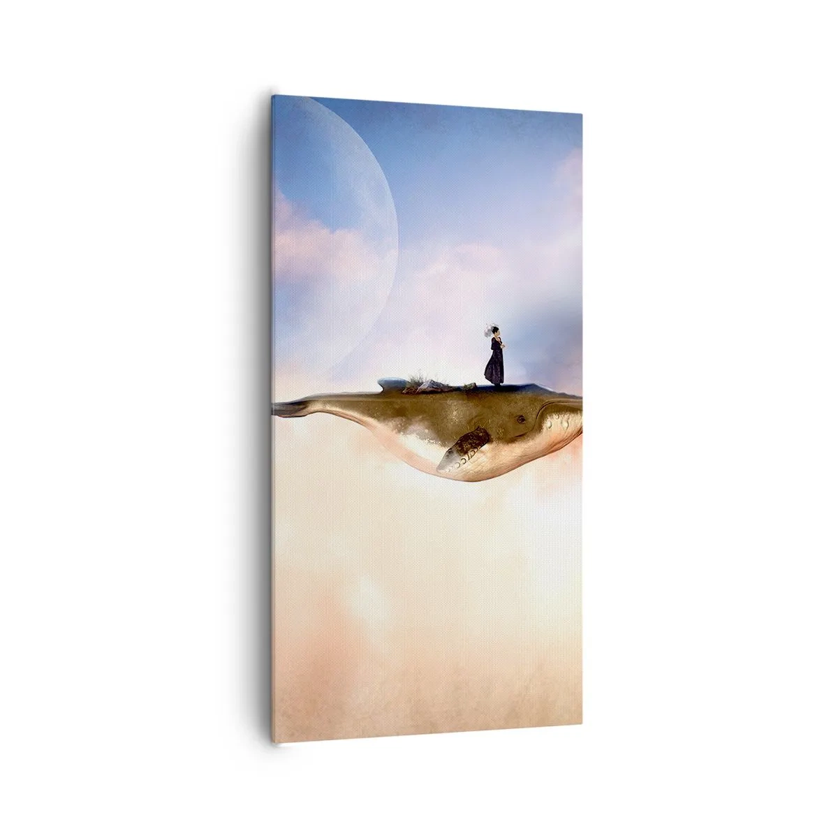 Lærredstryk - Billede på lærred - En surrealistisk rejse - 65x120 cm