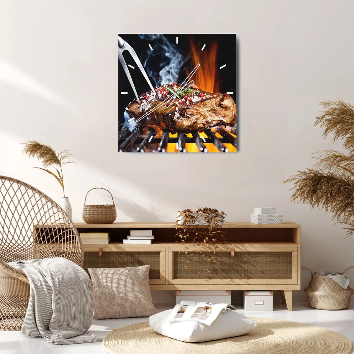 Vægur, Uret - Saftig og velduftende - 30x30 cm