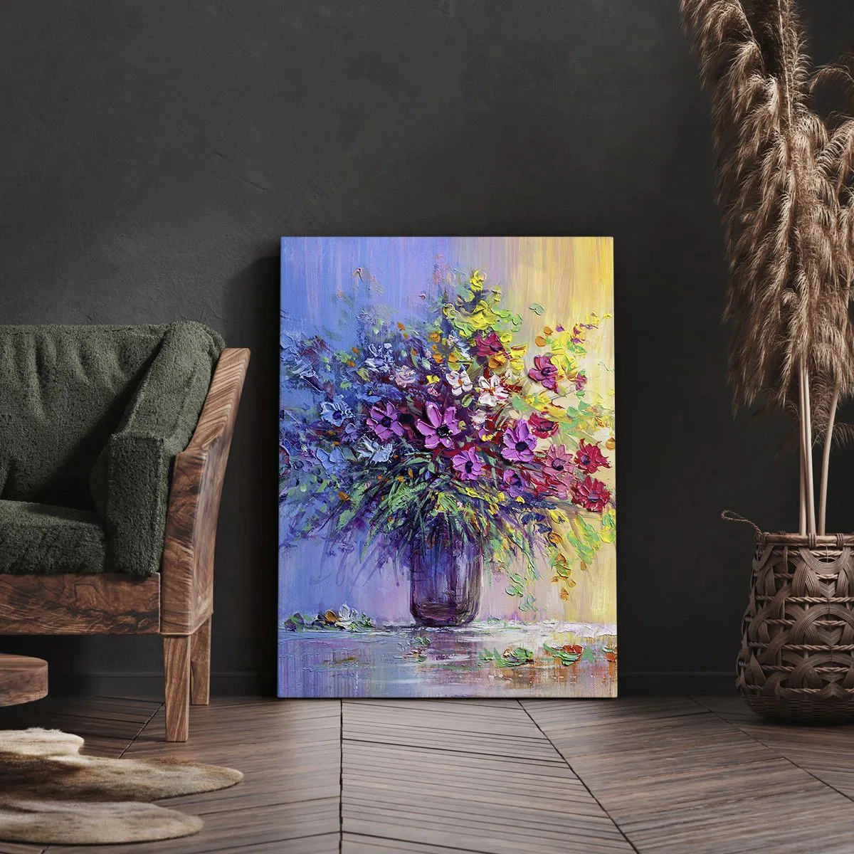 Lærredstryk - Billede på lærred - Gave fra en sommereng - 50x70 cm