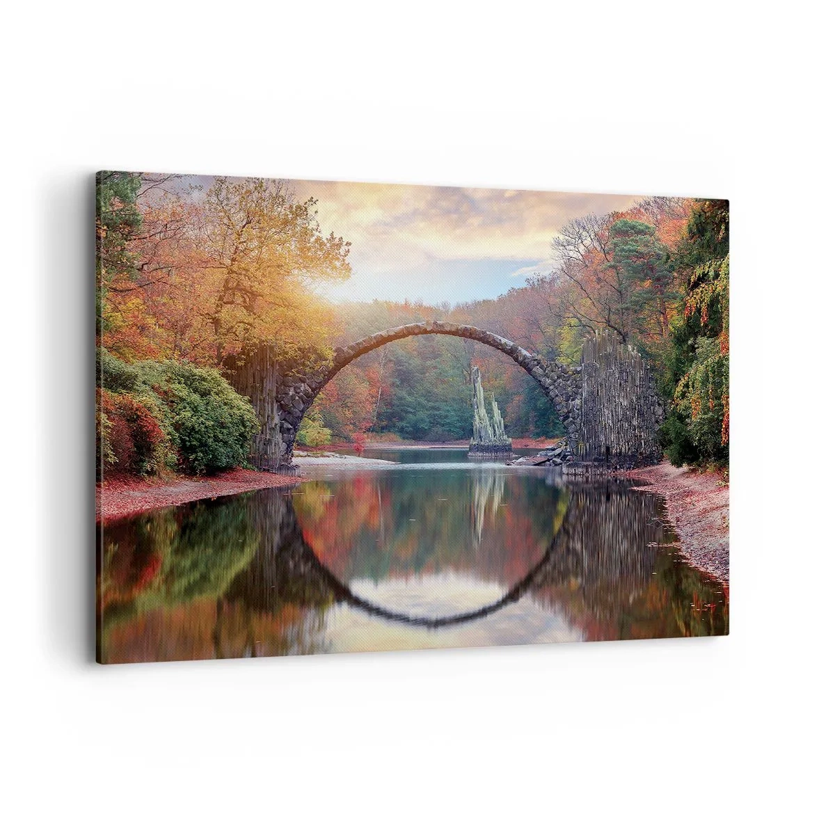 Lærredstryk - Billede på lærred - På den anden side af spejlet - 100x70 cm