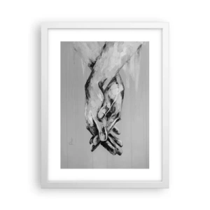 Plakat i hvid ramme - Begyndelsen ... - 30x40 cm