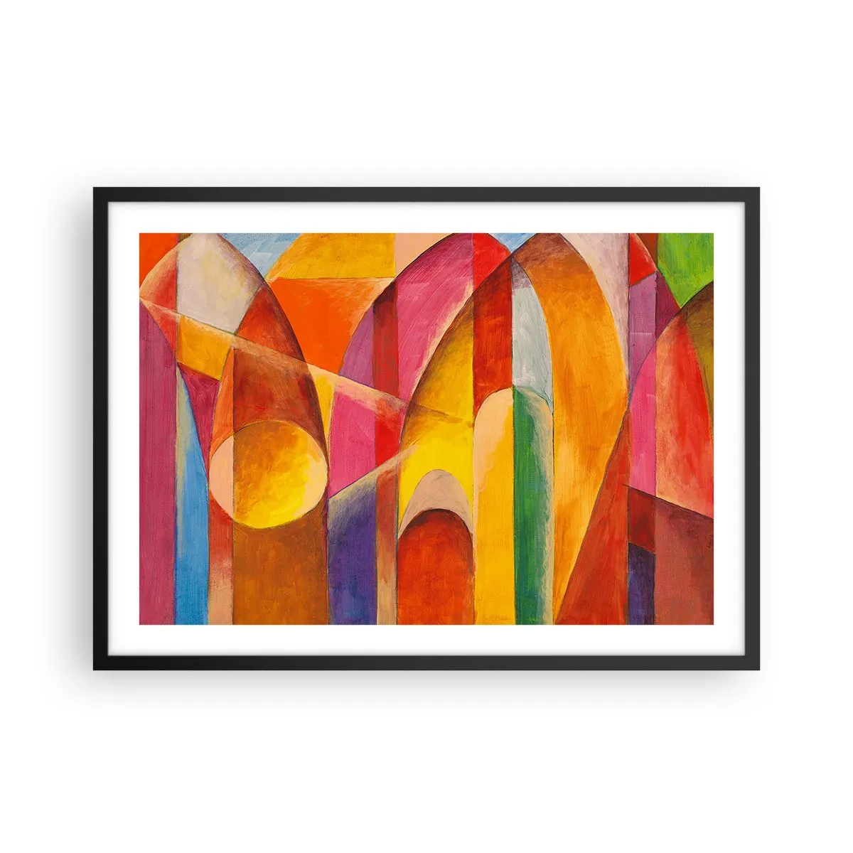 Plakat i sort ramme - Solens katedral - 70x50 cm