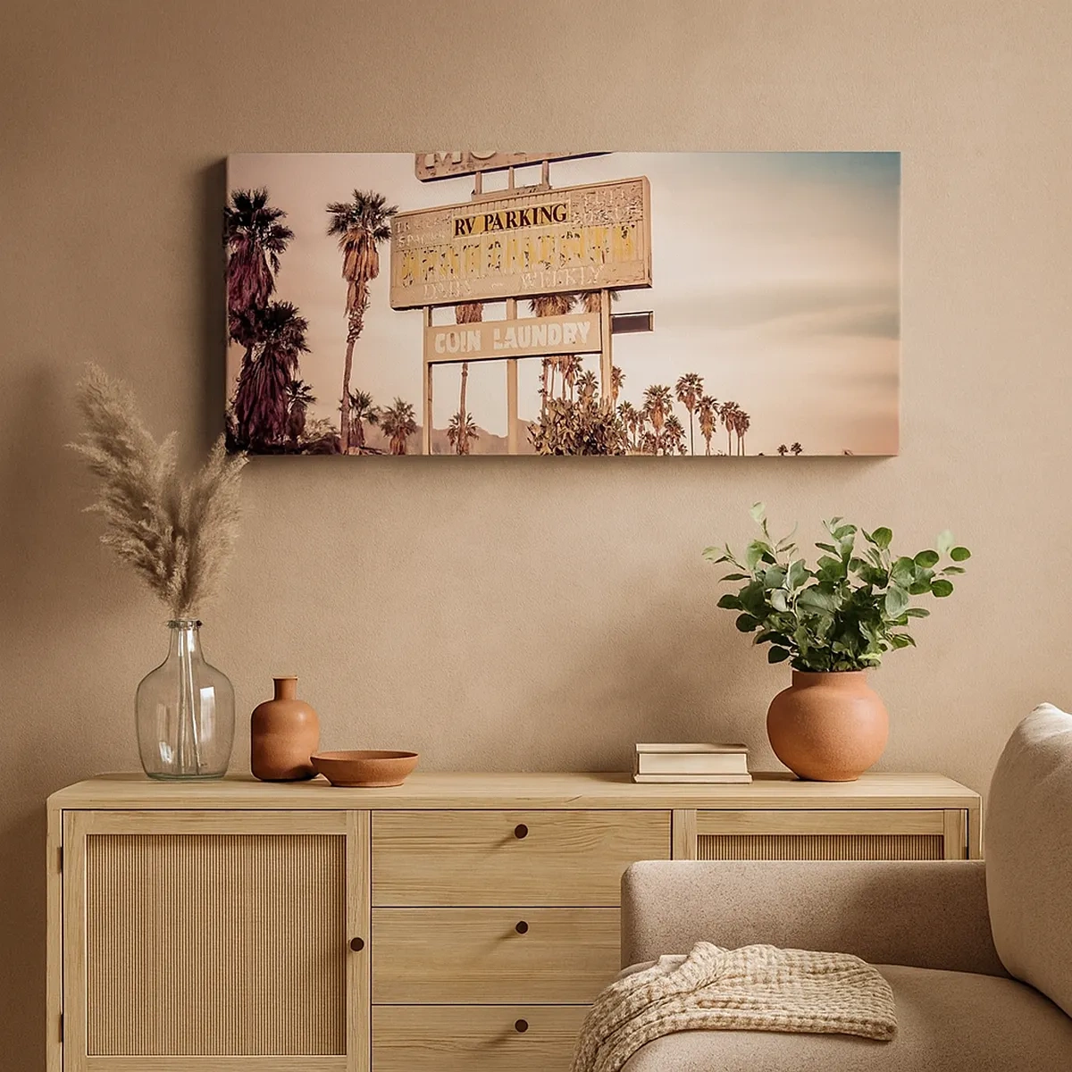 Lærredstryk - Billede på lærred - Her er tiden standset - 30x30 cm