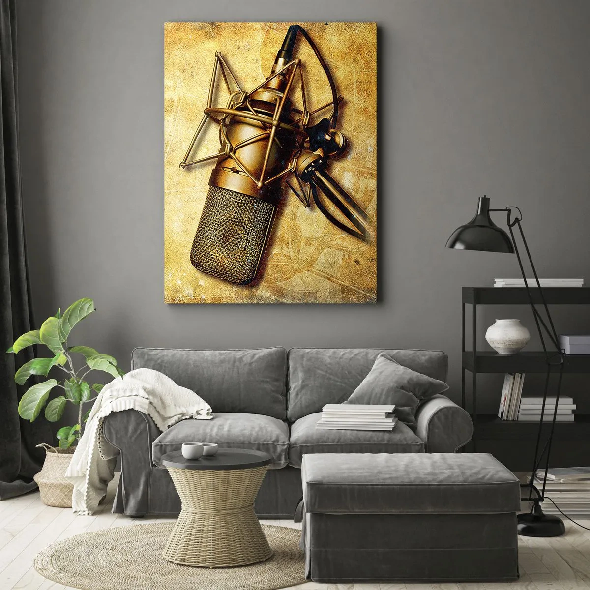 Lærredstryk - Billede på lærred - Radioens gyldne år - 50x70 cm