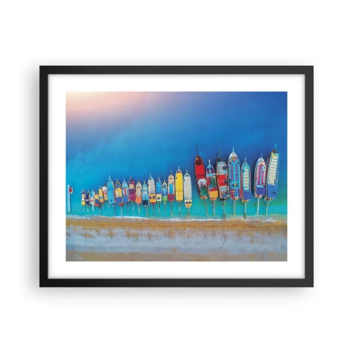 Plakat i sort ramme - Fra et fugleperspektiv - 50x40 cm