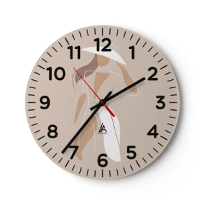 Vægur, Uret - Mode er sjovt - 30x30 cm