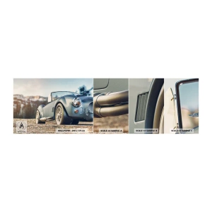 Prøve Fototapet Selvklæbende Deluxe Sticker - Fordi stil betyder noget - Bil, Cabriolet, Rejse - 100x30 cm