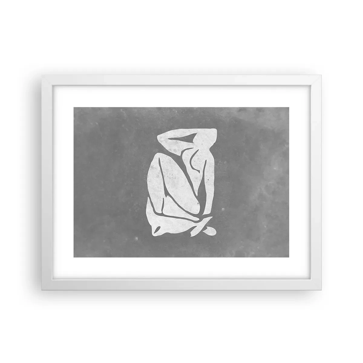 Plakat i hvid ramme - I drømmerier - 40x30 cm