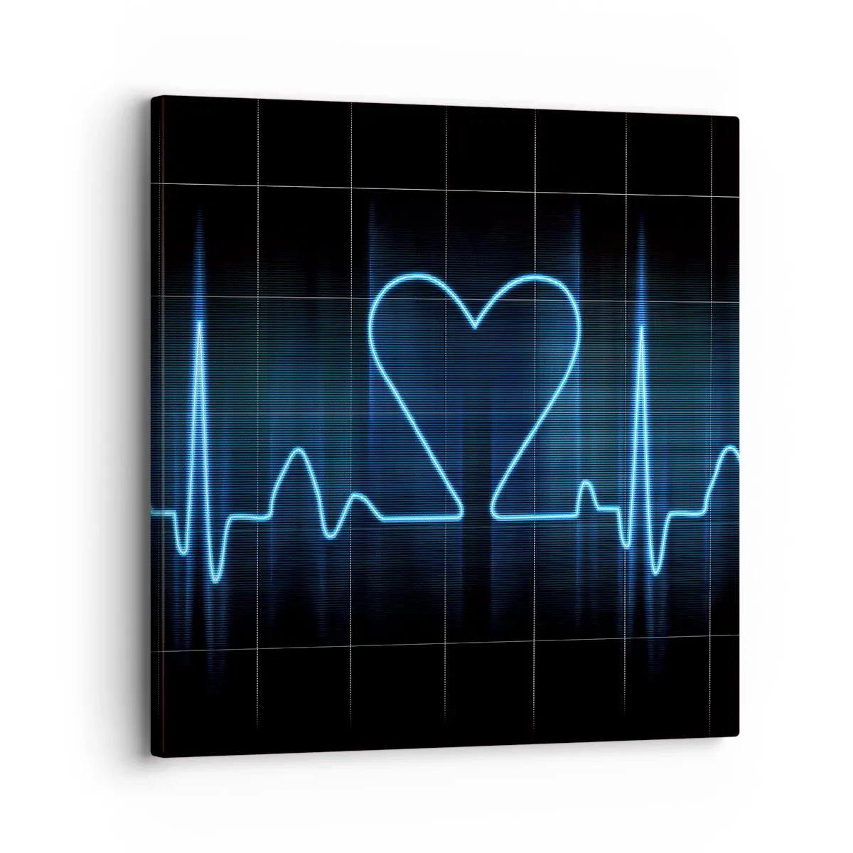 Lærredstryk - Billede på lærred - I hjertets rytme - 30x30 cm