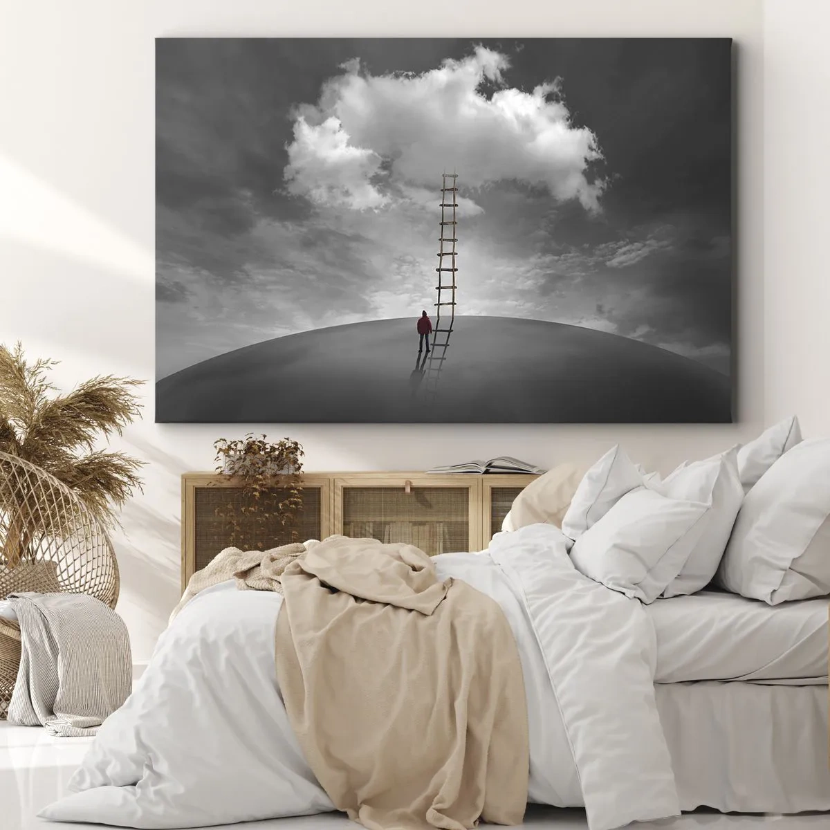 Lærredstryk - Billede på lærred - Alt er muligt - 100x70 cm