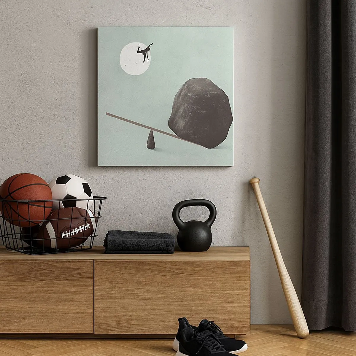 Lærredstryk - Billede på lærred - En drøm går i opfyldelse - 30x30 cm