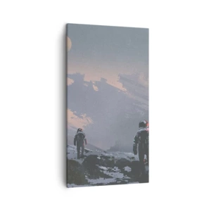 Lærredstryk - Billede på lærred - Under en ukendt stjerne - 45x80 cm