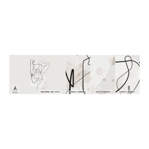 Fototapet Prøve Standard Eco - Forførelsens kunst - Kvinde, Grafik, Stykke - 100x30 cm