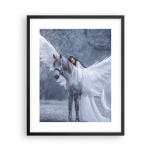 Plakat i sort ramme - Inspireret øjeblik - 40x50 cm