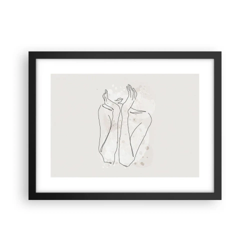 Plakat i sort ramme - En drømmende stund - 40x30 cm