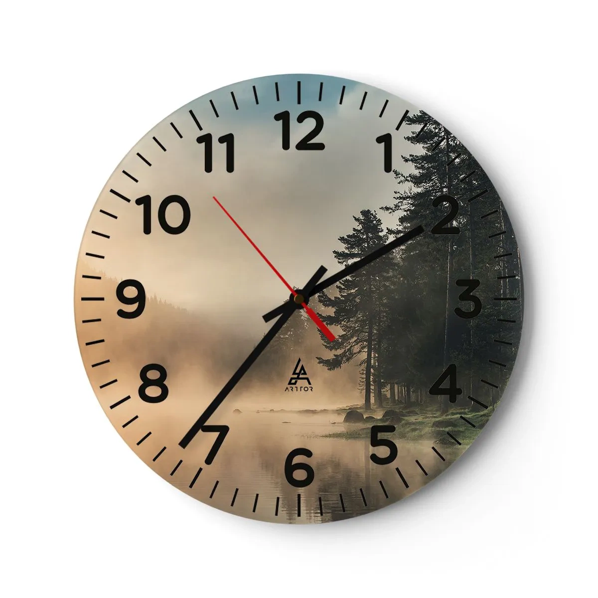 Vægur, Uret - En dags fødsel - 40x40 cm