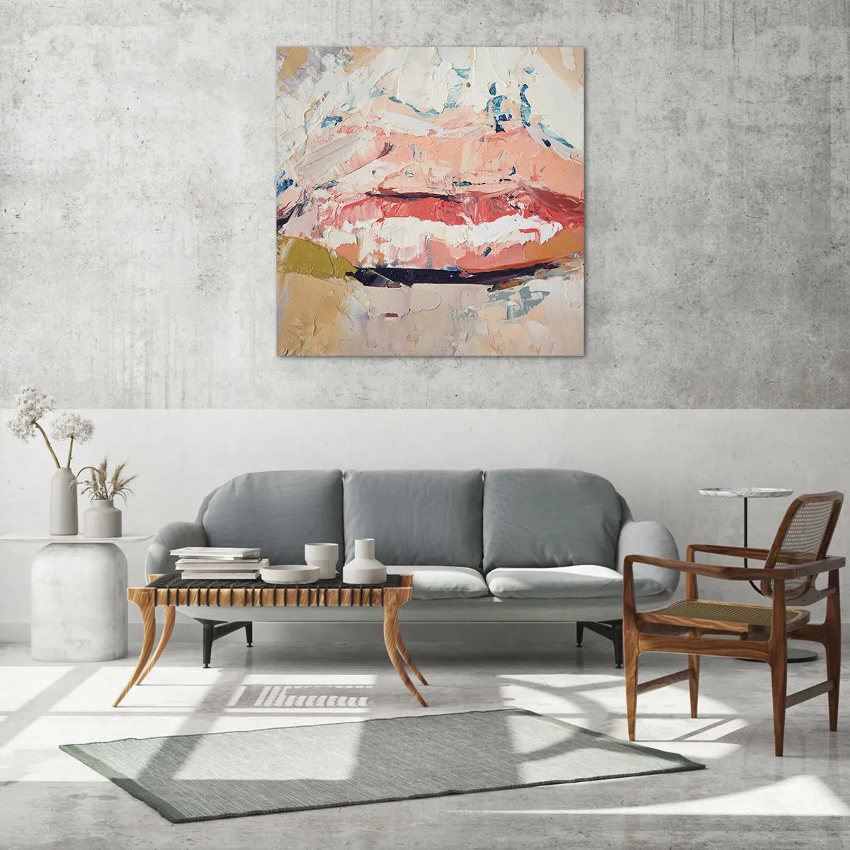 Billede på glas - Vækker sanserne - 40x40 cm