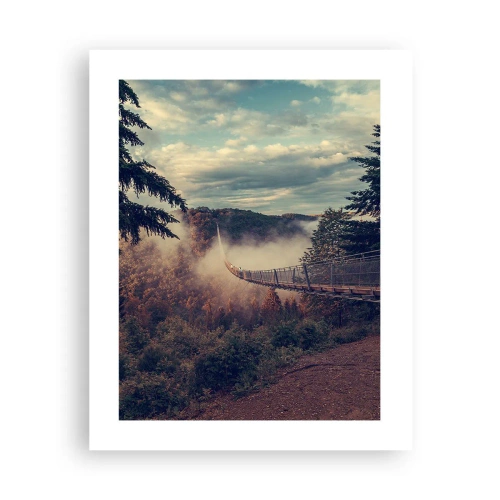 Plakat - Over efterårsskoven - 40x50 cm