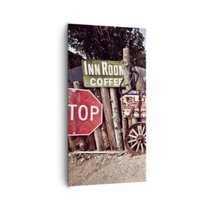 Lærredstryk - Billede på lærred - Og tiden er stoppet - 65x120 cm