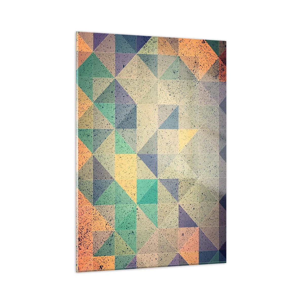 Billede på glas - Republikken trekanter - 50x70 cm
