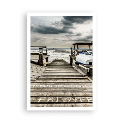 Plakat - Stranden i nord - 70x100 cm