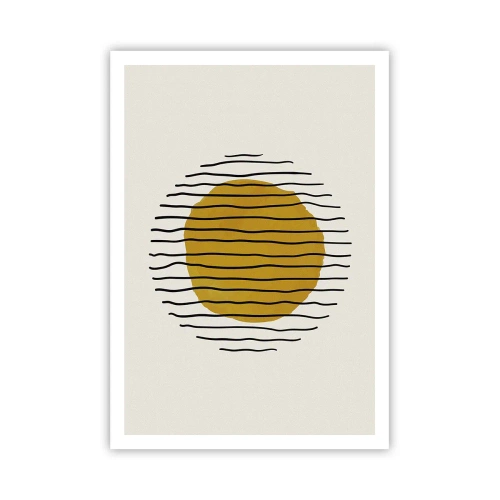 Plakat - Abstraktion, der skælver af varme - 70x100 cm