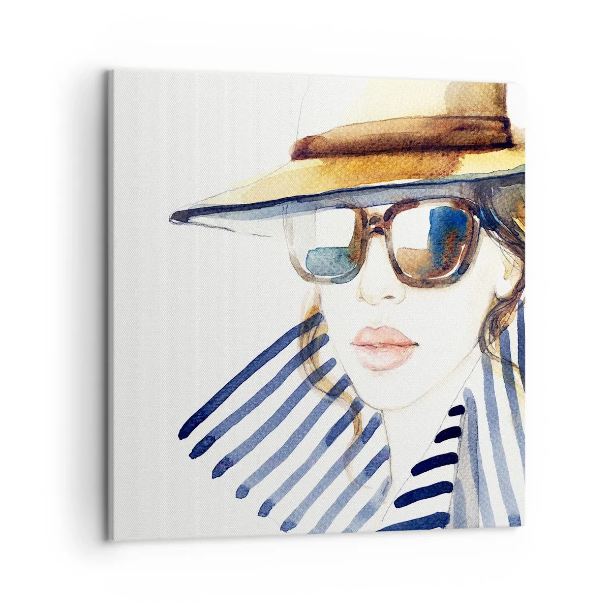 Lærredstryk - Billede på lærred - Florida byder dig velkommen! - 50x50 cm