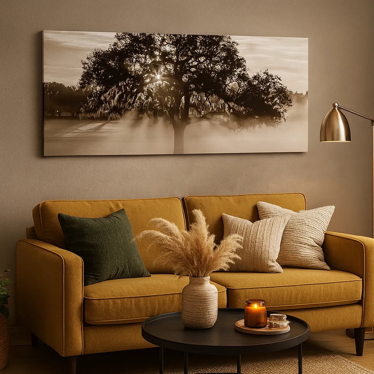 Lærredstryk - Billede på lærred - Det gode videnstræ - 30x30 cm