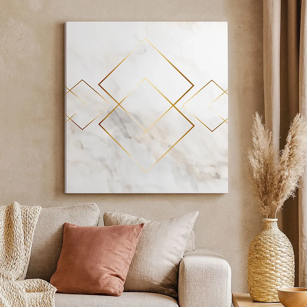 Lærredstryk - Billede på lærred - Udsigt til det uendelige - 30x30 cm