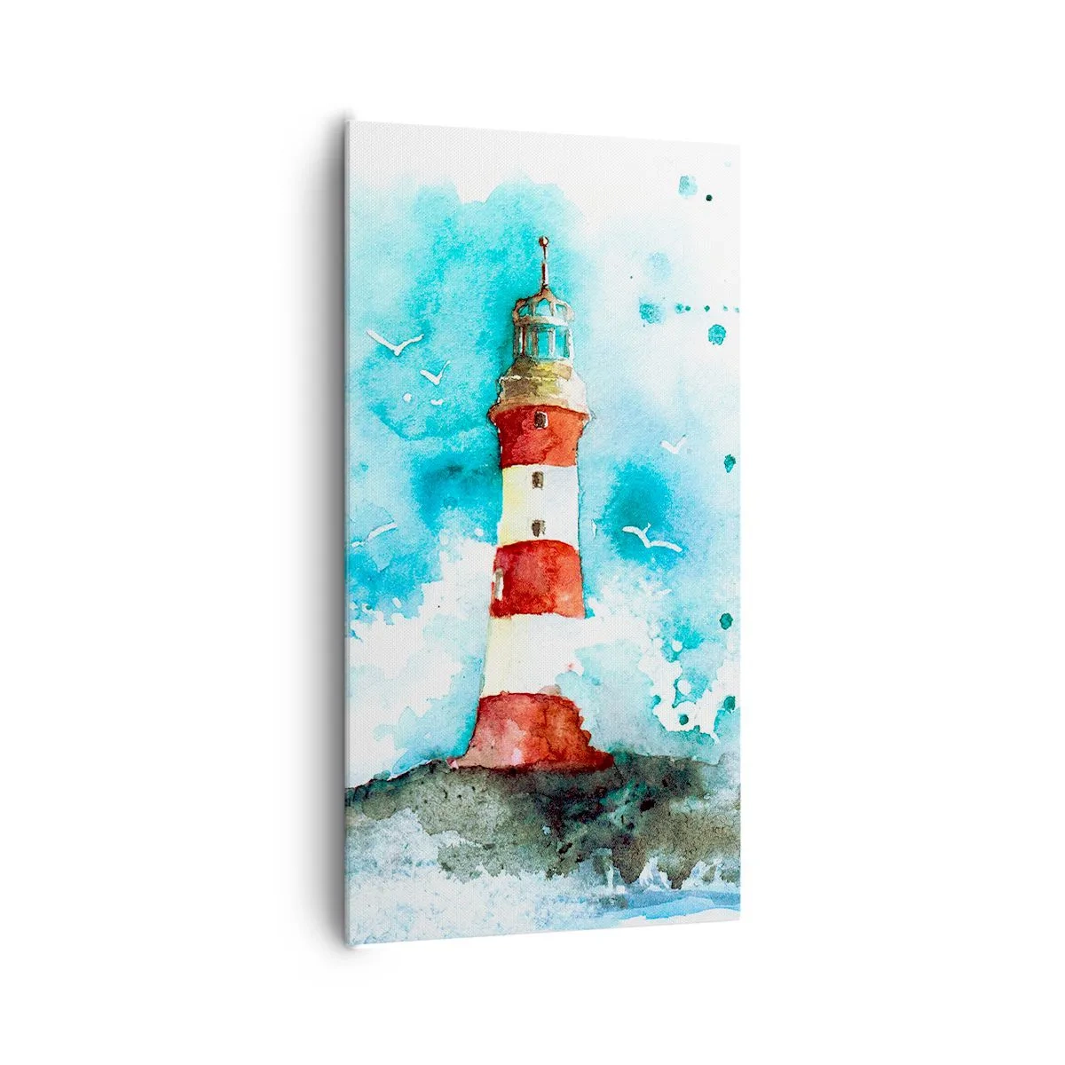 Lærredstryk - Billede på lærred - Elementernes enhed - 65x120 cm