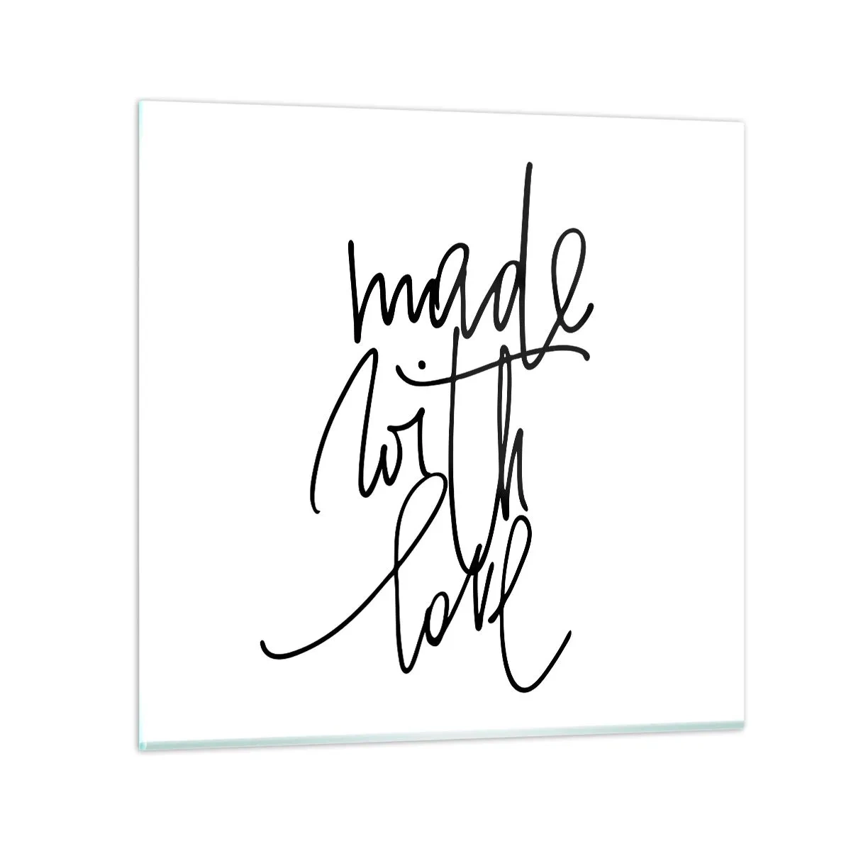 Billede på glas - Det bedste mærke - 50x50 cm