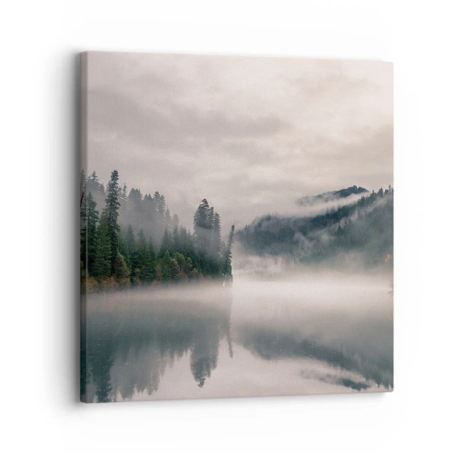 Lærredstryk - Billede på lærred - I drømmen, i tågen - 30x30 cm
