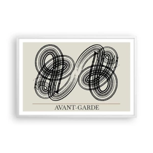 Plakat i hvid ramme - Det kom ud spontant - 91x61 cm