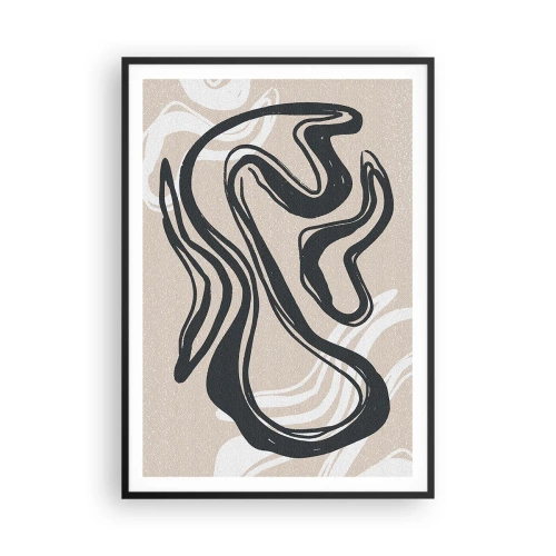 Plakat i sort ramme - Multipliceret udtryk - 70x100 cm