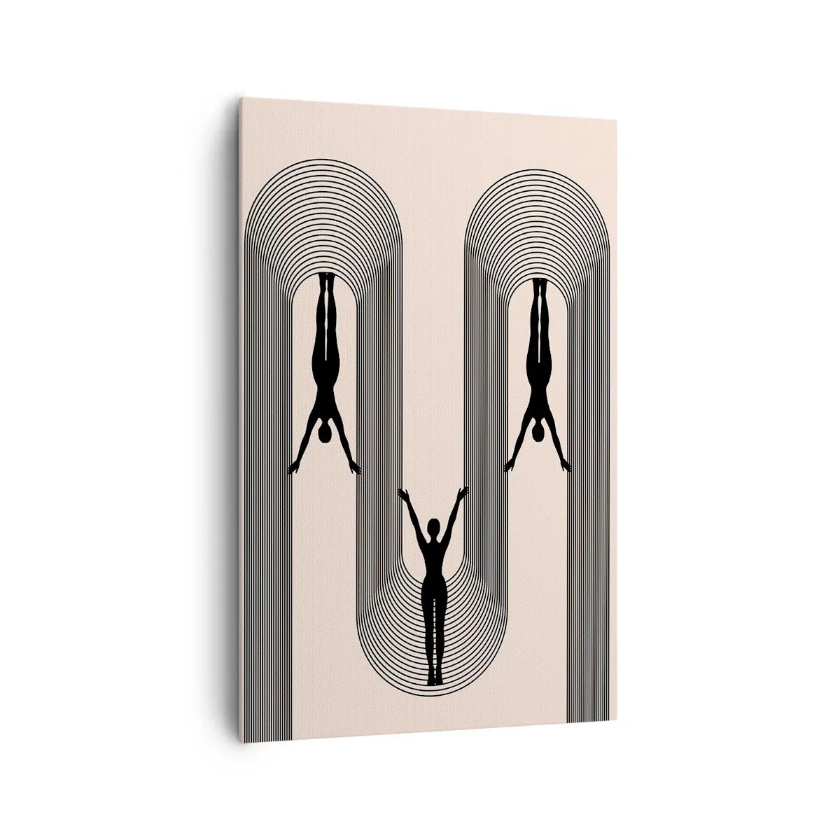 Lærredstryk - Billede på lærred - På hovedet nedad - 80x120 cm