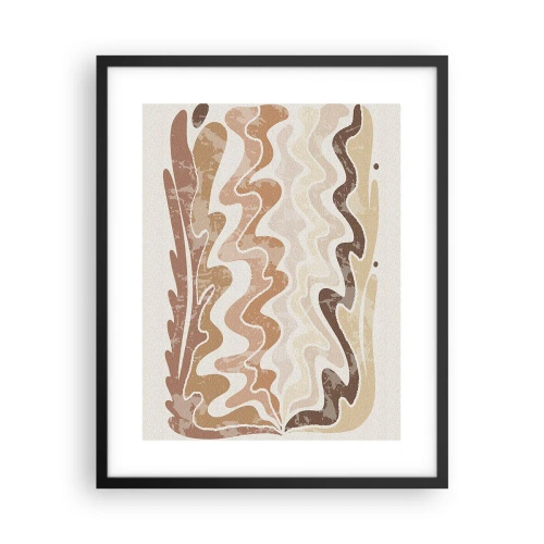 Plakat i sort ramme - God energi - gode følelser - 40x50 cm