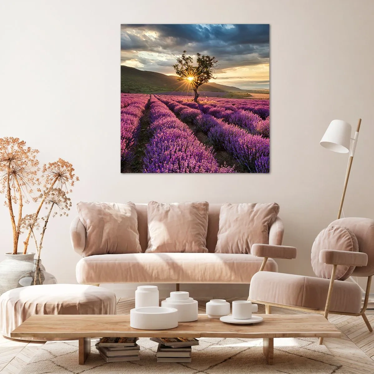 Lærredstryk - Billede på lærred - Lilla aroma - 30x30 cm